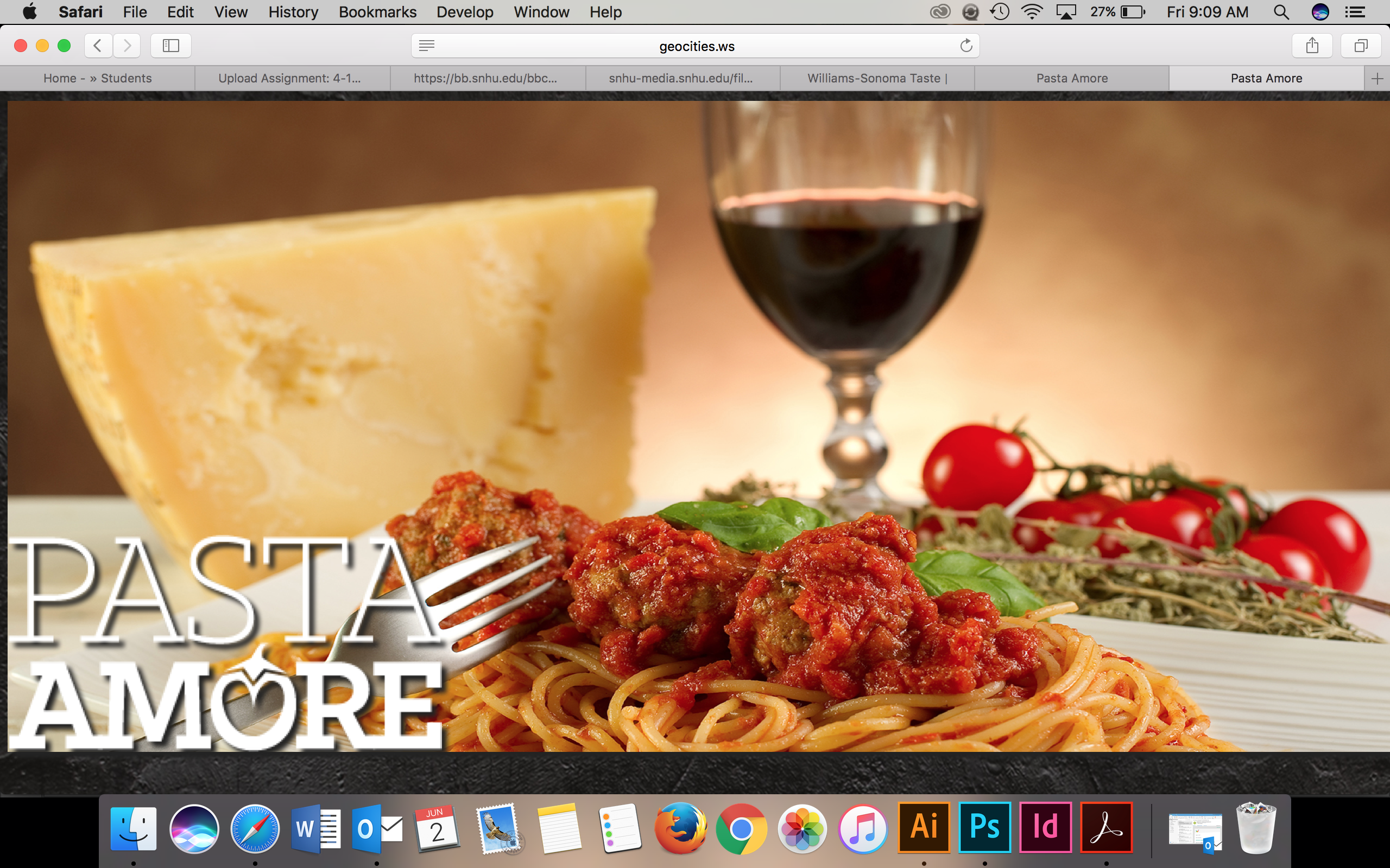 Pasta Amore Website
